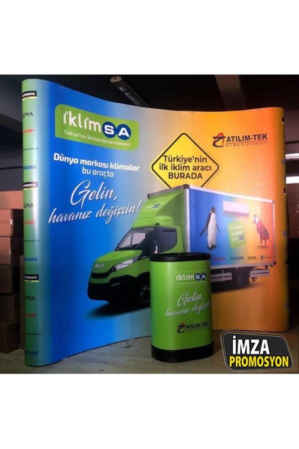 Pop-up Display Örümcek Banner Baskı