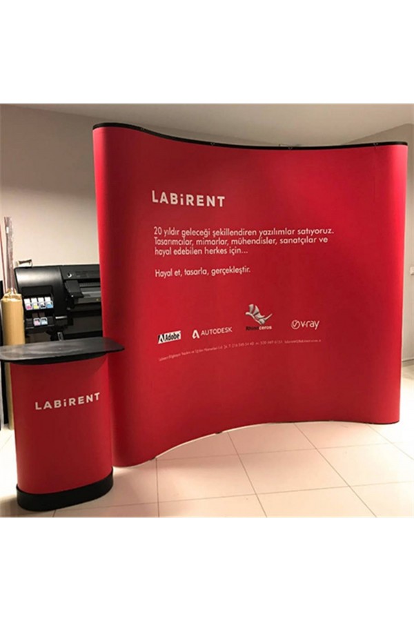 Pop-up Display Örümcek Banner Baskı